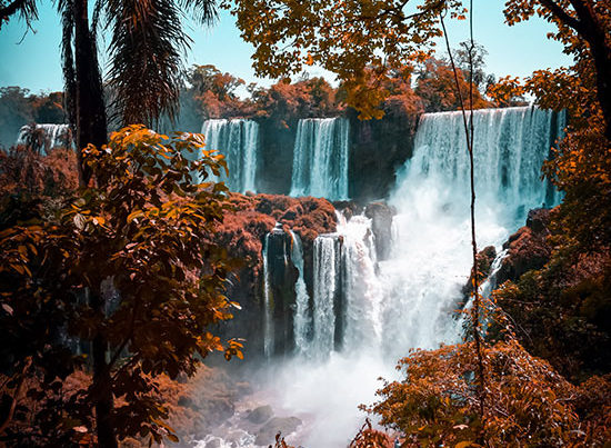 stock image of a waterfall