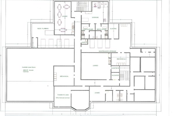 Floor plan of the building