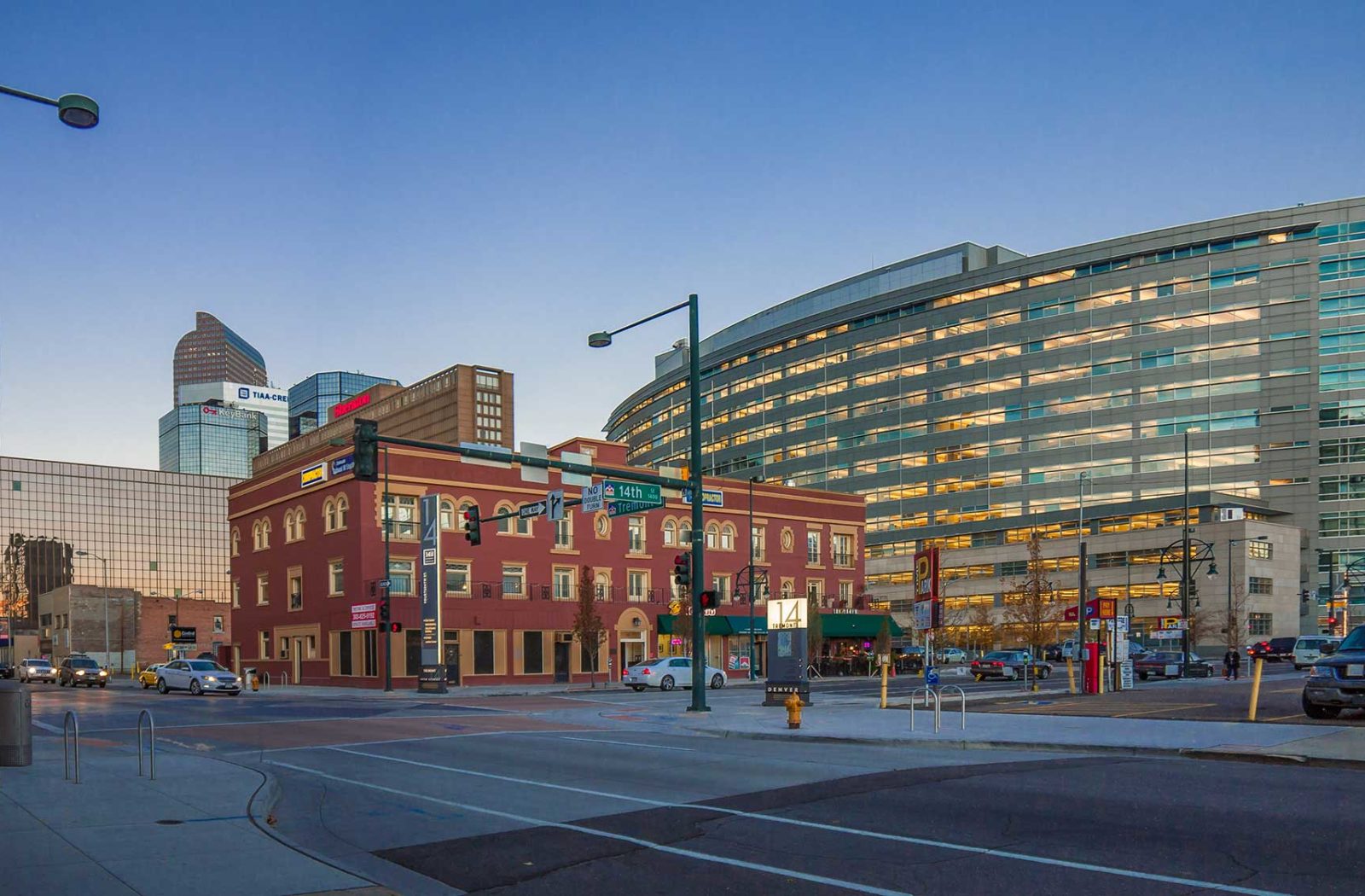 Image of downtown Denver at 14th and Tremont