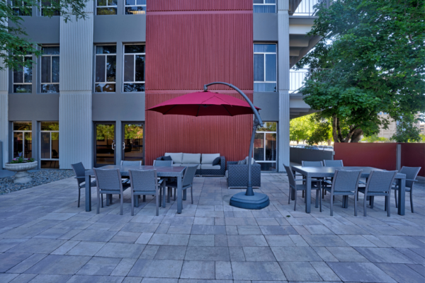 Exterior image showing the patio